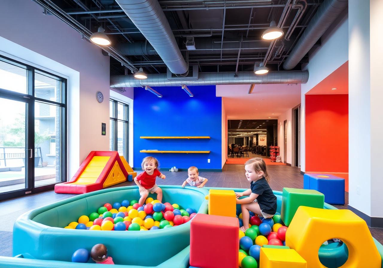 Espaço infantil monitorado do Kids Club BodyCenter